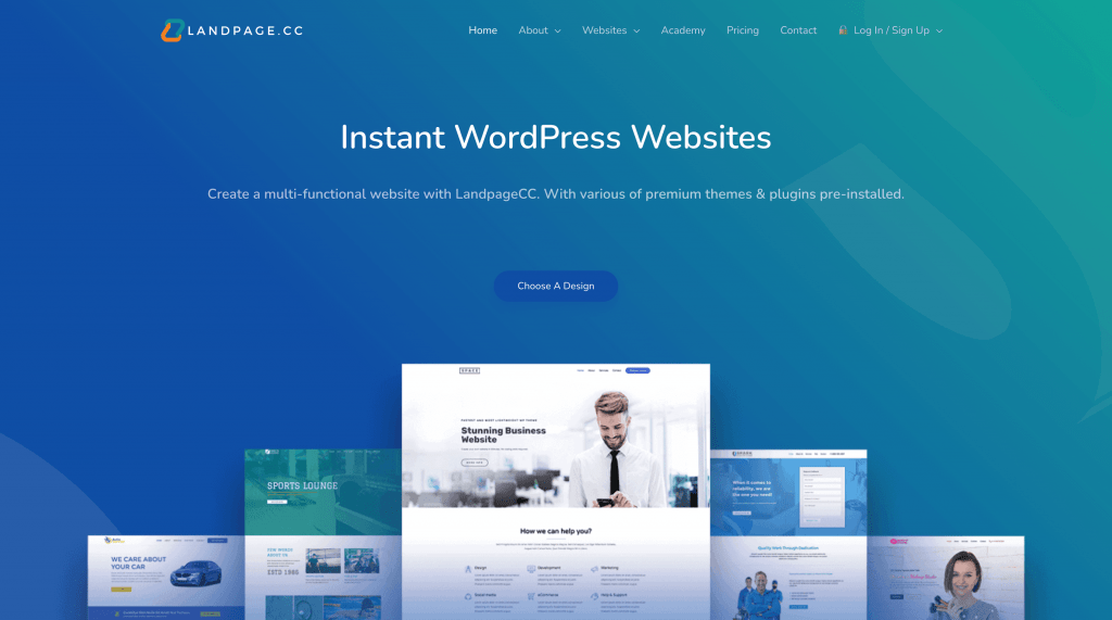 landpagecc instant wordpress websites 1
