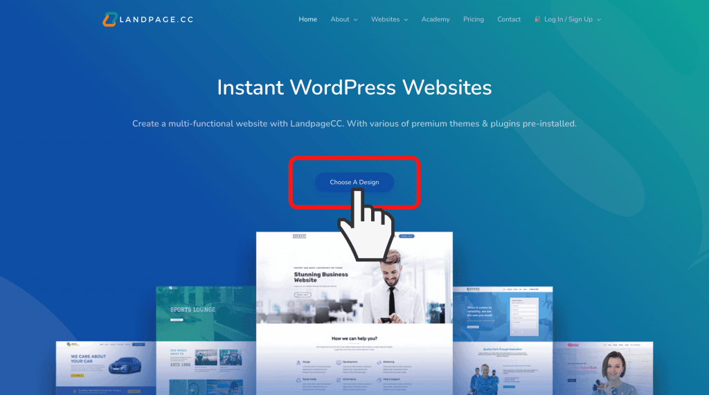 landpagecc instant wordpress websites 2